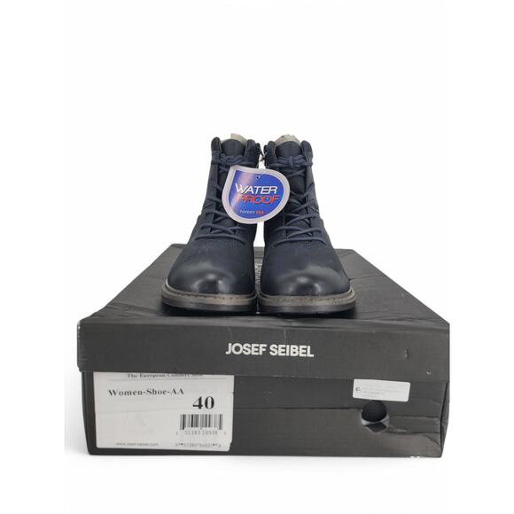 Josef Seibel Selena 50 Waterproof Leather Ankle Boots Women Size 40 European NWT - Picture 2 of 8